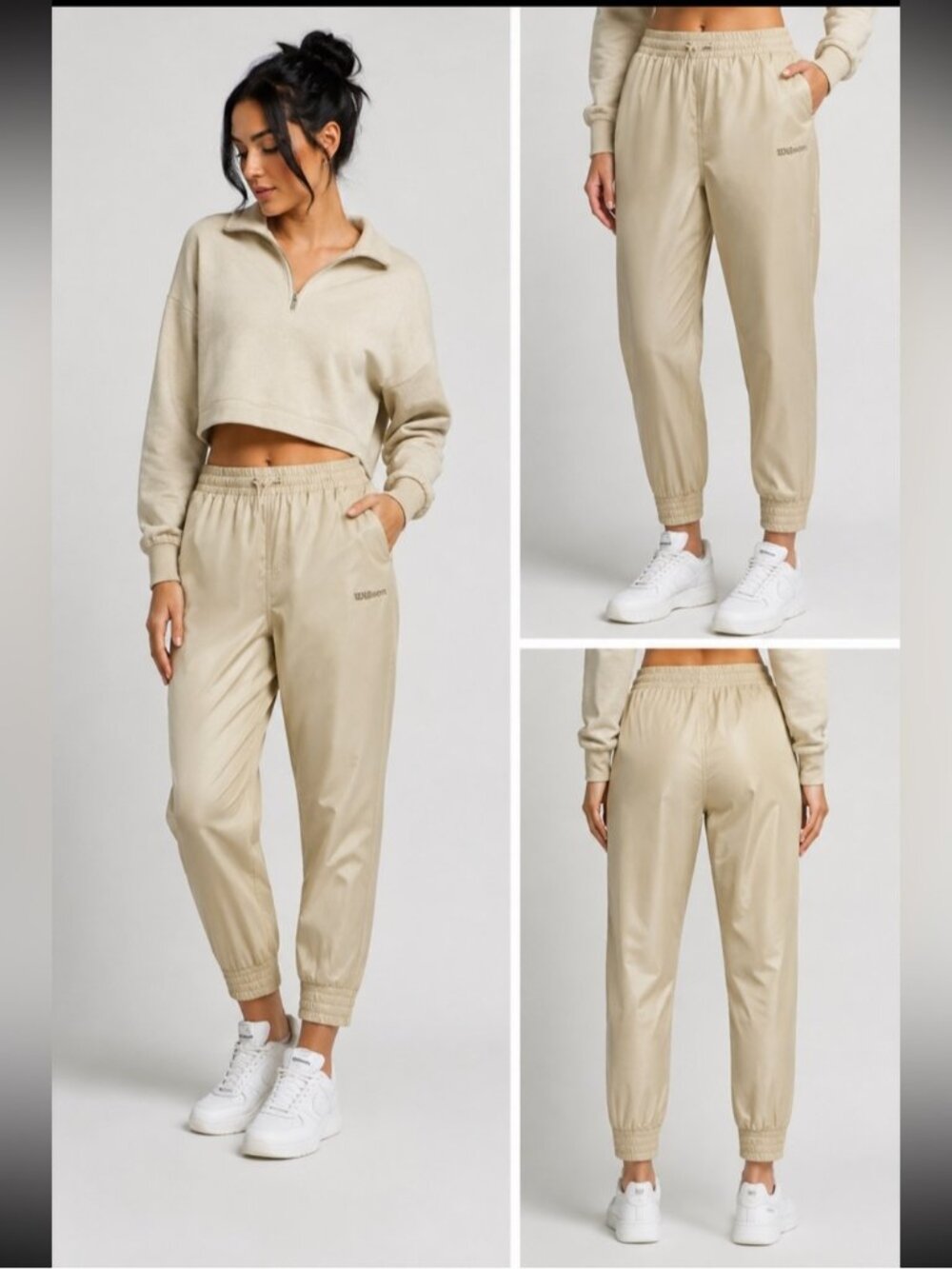 Wilson Women's Gold Tennis Cumberland Travel Jogger Track Pants Size Large